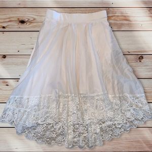 NWT - Elegant Long Maternity Skirt - Size Small - Cotton, Linen, Spandex